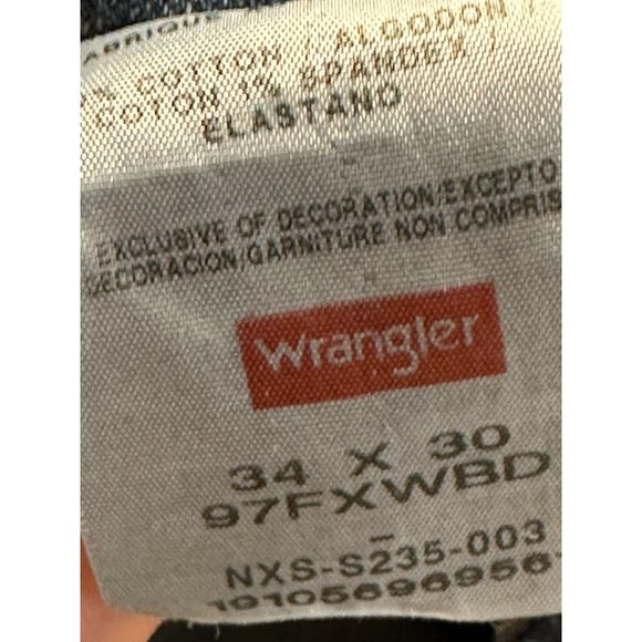 Wrangler Jeans Premium Quality 34x30 Work Jeans Relaxed Straight Fit Barn Wear - Picture 8 of 8